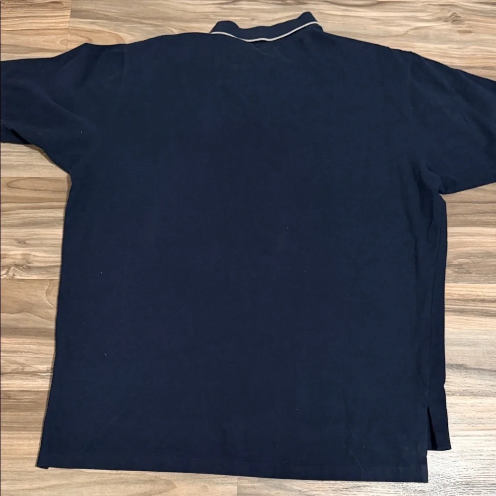 Polo Ralph Lauren Shirt Mens XXL Navy Grey Print Pony Soft Touch Cotton